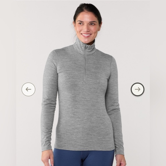 Icebreaker 200 Oasis Long-Sleeve Half-Zip Merino Wool Base Layer Top Size M - Picture 2 of 6